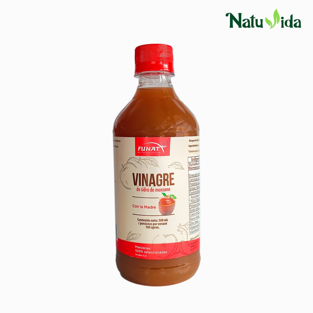 Vinagre de Sidra de Manzana - Funat 500ml (Con la Madre)