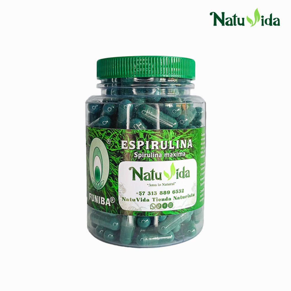 Espirulina Máxima - Spirulina Funiba 200 Cápsulas
