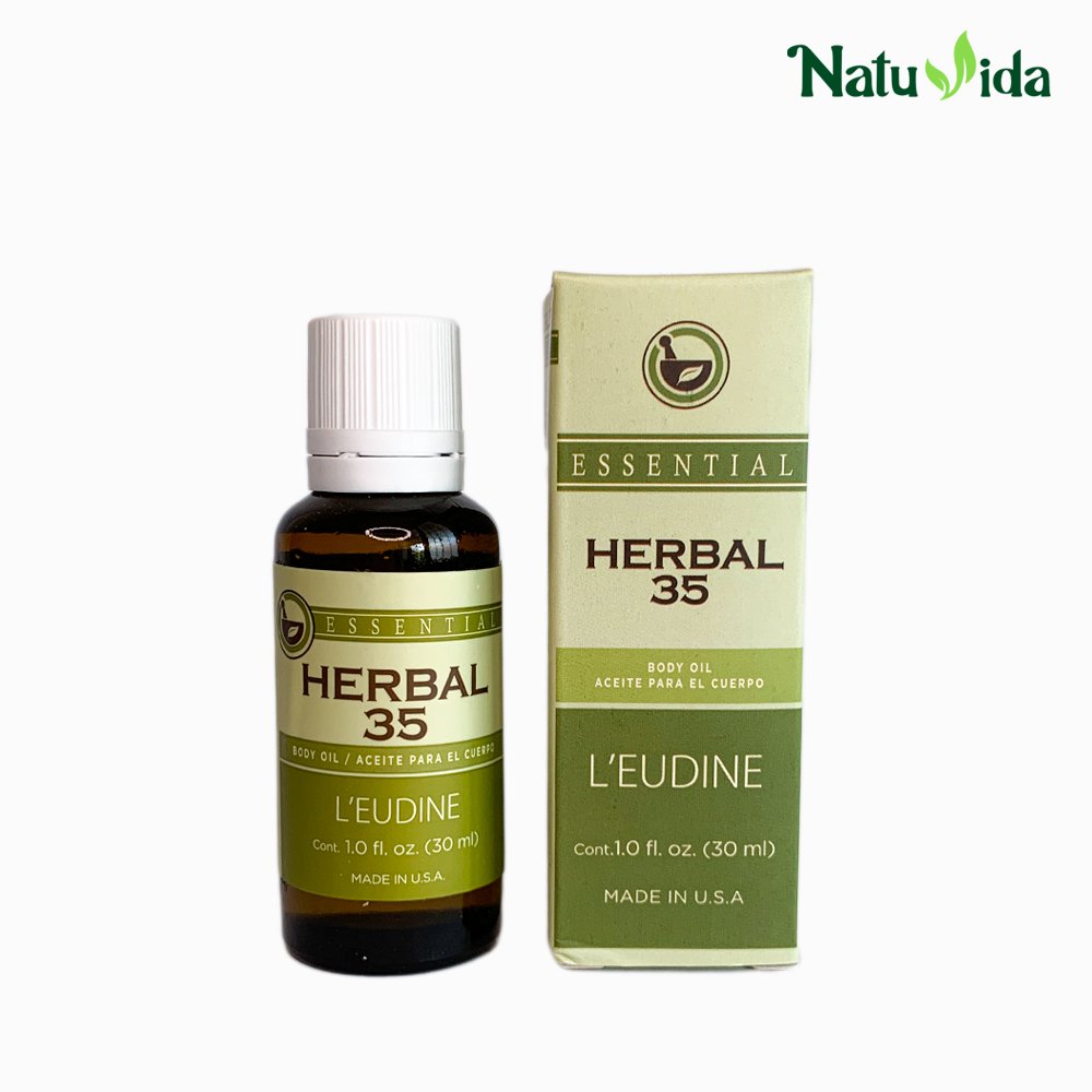 Herbal 35 - L´EUDINE 30ml Aceite Esencial Corporal (Migraña y Estrés)