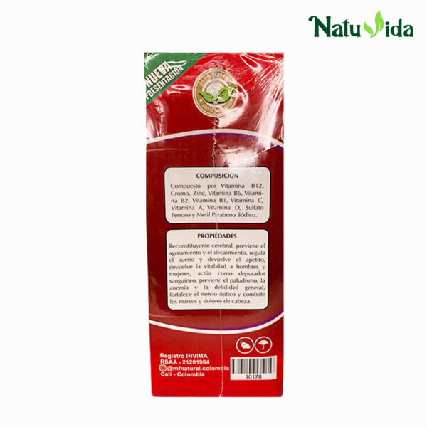 Vino Nutricerebral Líquido- Mf Natural 500ml