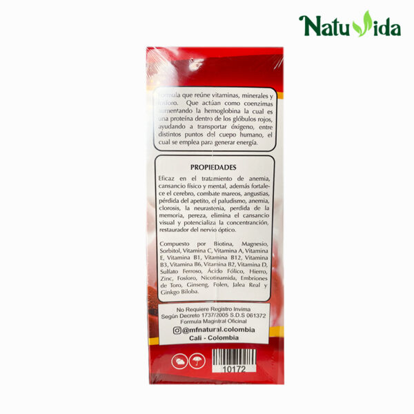 Hemoglobina Líquido - Mf Natural 500ml