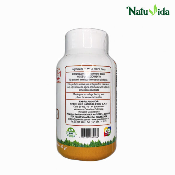 Kurmaca Maca 100% Pura - Green Like 90 Cápsulas (Menopausia y Próstata)