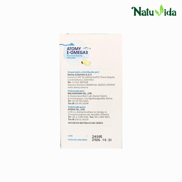 4 Omega 3 atomy E-Omega 3 - Atomy 180 Cápsulas