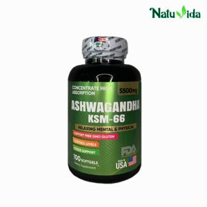 1 ASHWANDHA Ashwagandha KSM-66 - 100 Softgels