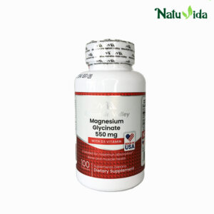 Glicinato de Magnesio con Vitamina D3 - Mountain Valley 100 Cápsulas (Ansiedad y Estrés)