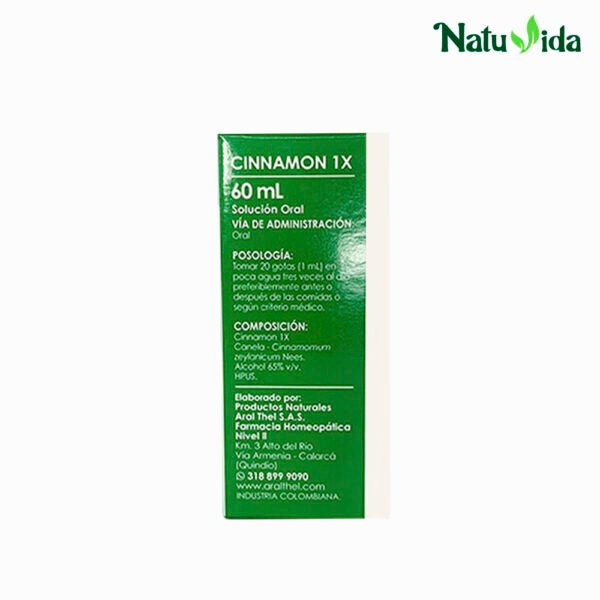 3 CINAMON Cinnamon 1X en gotas (Brevy-w) - Aral Thel 60ml (Ciclo Menstrual SOP y Miomas)