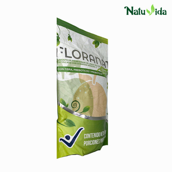 Fibra Floranat - Con Linaza Molida, Prebióticos y Probióticos - En Polvo 400gr