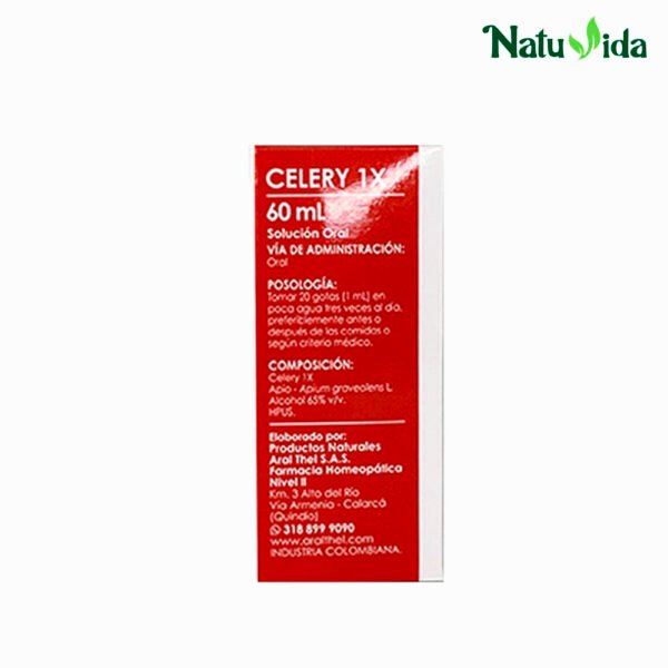 4CELERY Celery 1X Renus en Gotas - Aral Thel 60ml (Renal e Infecciones Urinarias)