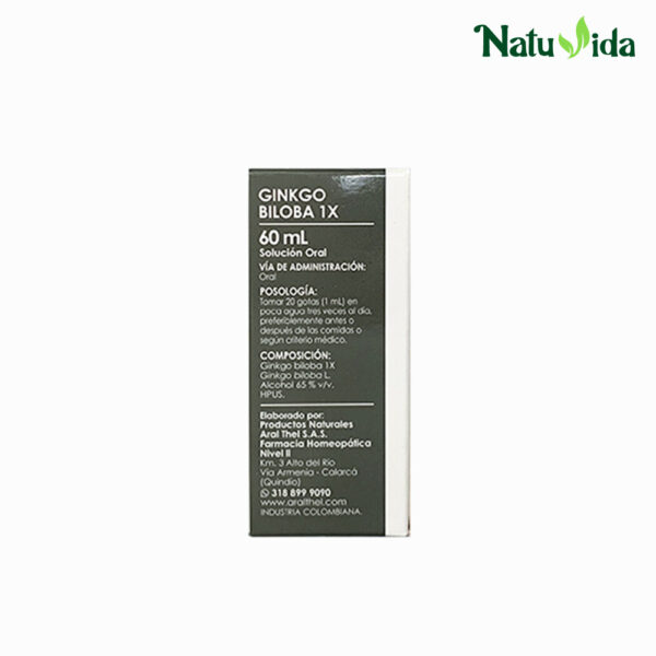 Gio-Vertilen Ginkgo Biloba 1X en Gotas - Aral Thel 60ml (Vértigo)