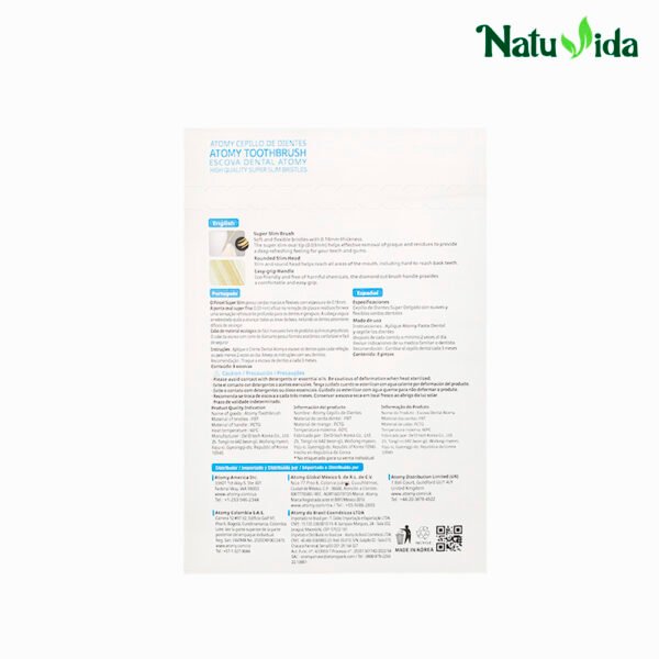 5CEPILLOS Cepillos Dentales con Propiedades Antibacteriales - Atomy 8 Unidades