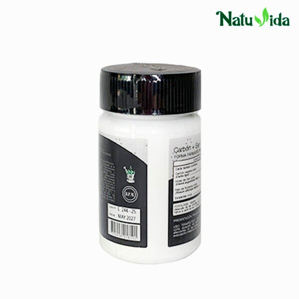 4CARBONSENS Carbón Sen + Ruibarbo - Natufar 60 Tabletas (Estreñimiento)