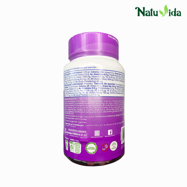 2MULTIVITAMINA + VITAMINA Gomas Kids Multivitaminas + Minerales