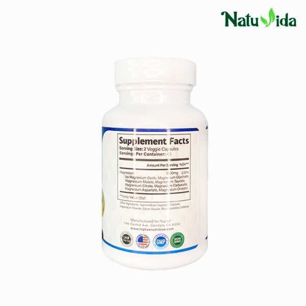 3magnesiumCOMPLUZ Magnesium Complex (8 formas de magnesio) - 90 Cápsulas Toplux