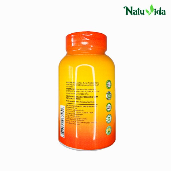 3VITAMINAC Vitamina C 1000 mg + Colágeno - 100 Tabletas Alfa